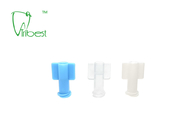 Steril Luer Lock Luer Slip Dental Syringe Cap Sekali Pakai Biru Putih