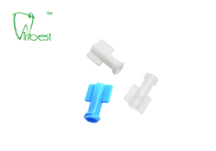 Steril Luer Lock Luer Slip Dental Syringe Cap Sekali Pakai Biru Putih